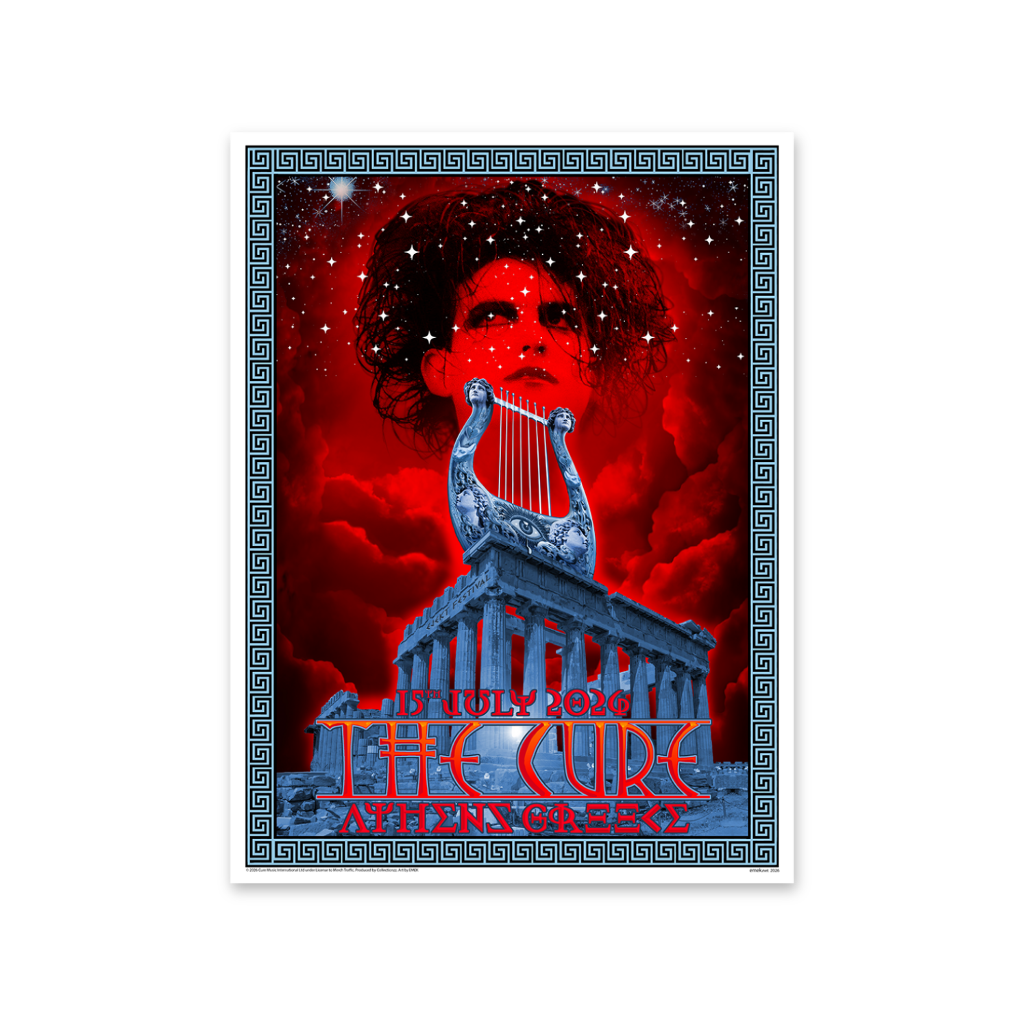 Athens 2026 Limited Edition Event Poster - The Cure US