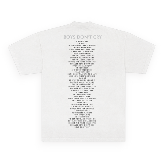 Boys Don't Cry White Tee