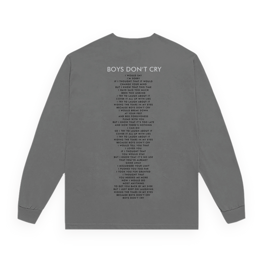 Boys Don't Cry Grey Long Sleeve