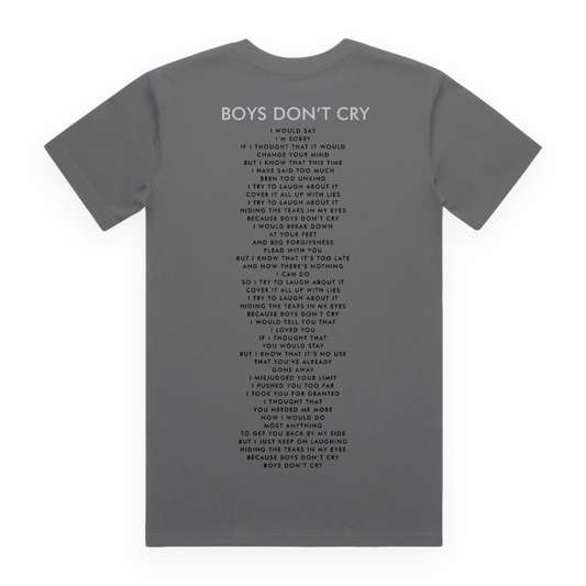 Boys Don't Cry Grey V-Neck Tee