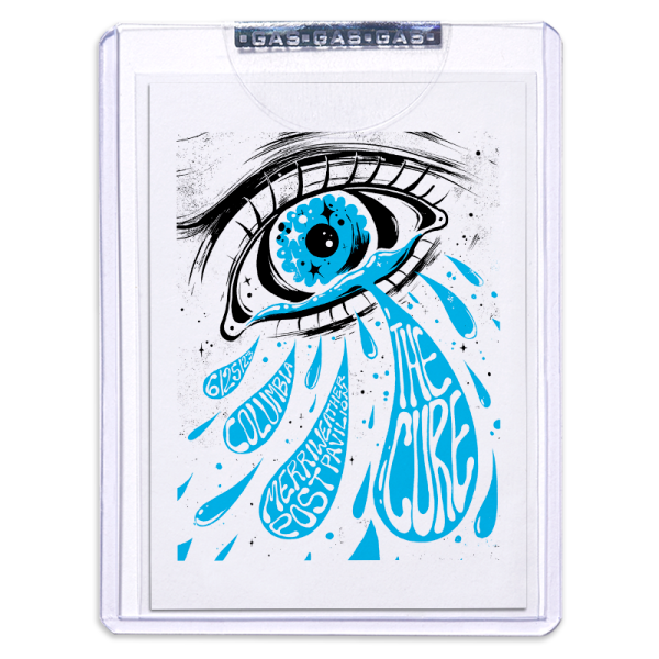 GAS The Cure June 25, 2023, Columbia, MD 2nd Edition Trading Card Illustrated by Evangeline Gallagher