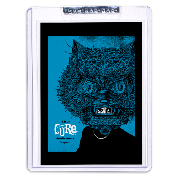 GAS The Cure June 29, 2023, Tampa, FL 2nd Edition Trading Card Illustrated by Rob Jones