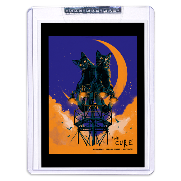 GAS The Cure May 14, 2023, Austin, TX 2nd Edition Trading Card by Oliv The Cure US GAS The Cure May 14, 2023, Austin, TX 2nd Edition Trading Card by Oliv The Cure US