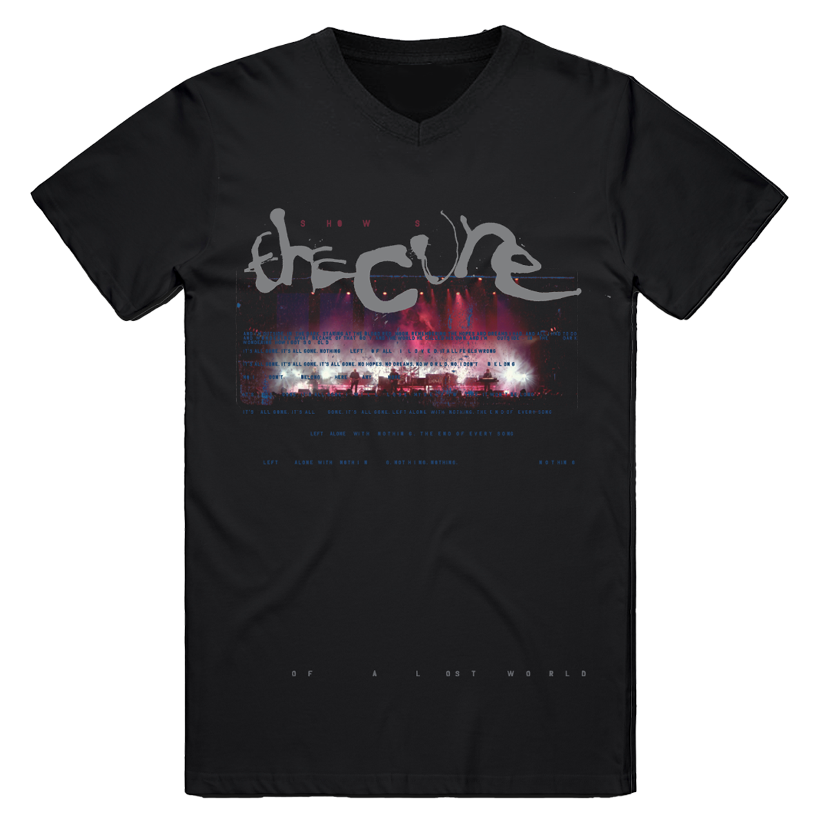 Shows Of A Lost World Band V-Neck Tee – The Cure US
