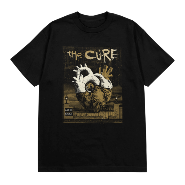 SHOOT ブラック Tシャツ THE CURE Atlanta Night 2 Event Tee – The Cure US