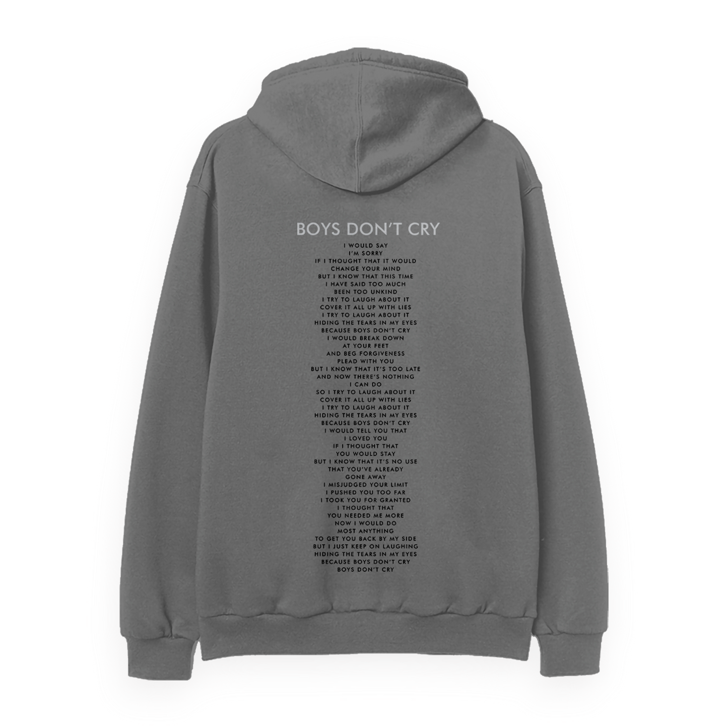 Boys Don't Cry Grey Hoodie – The Cure US
