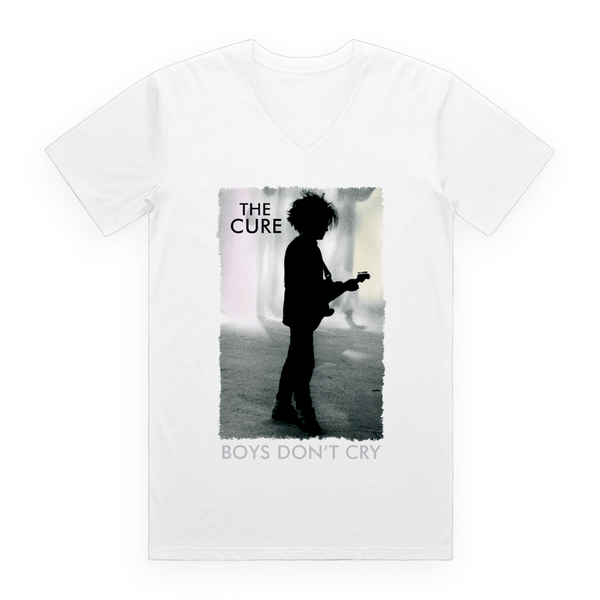 THE CURE/BOY'S DON'T CRY/ザキュア/プリントTシャツ Boys Don't Cry White V-Neck Tee – The Cure US