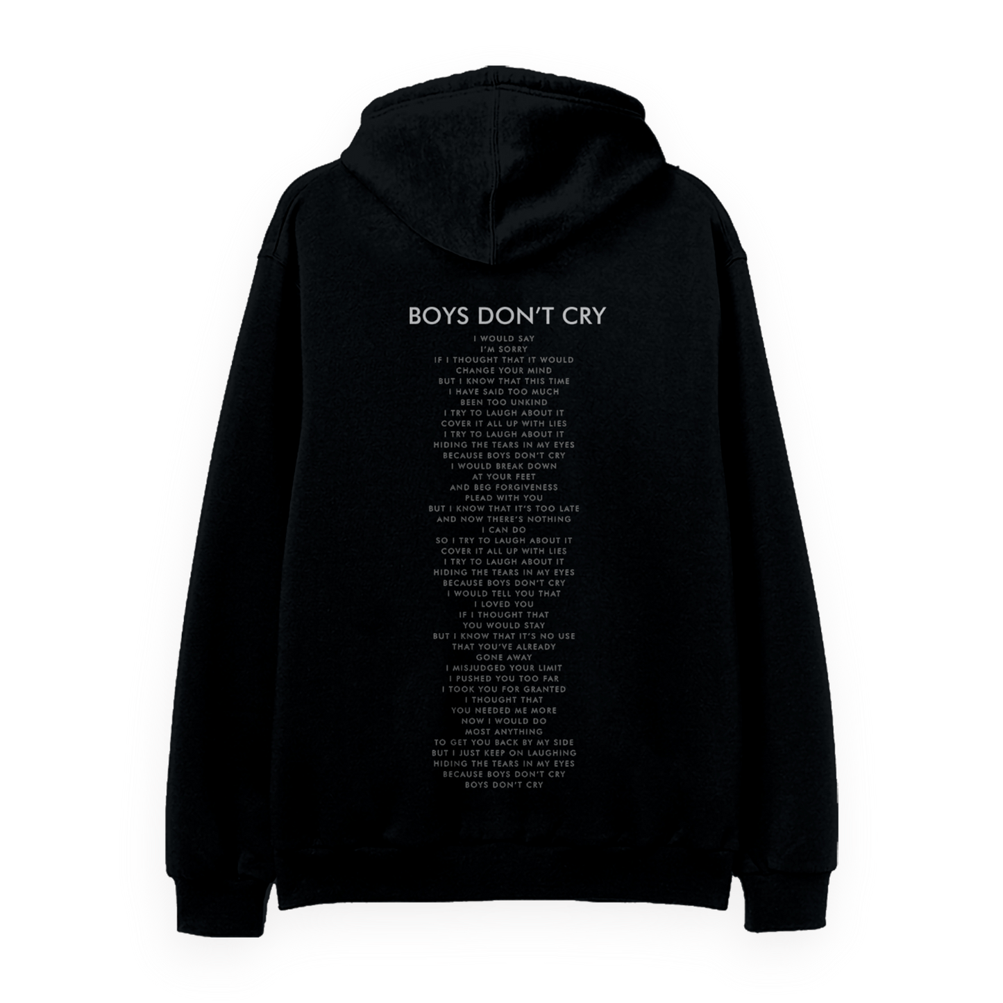 Boys Don't Cry Black Hoodie – The Cure US
