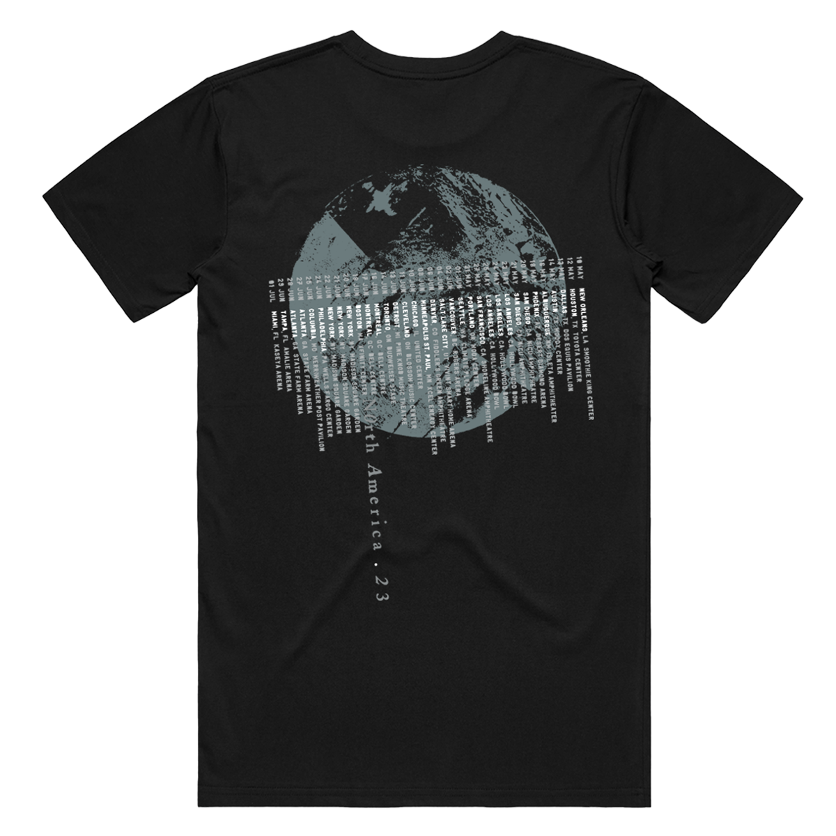 Shows Of A Lost World Moon Dateback V-Neck Tee